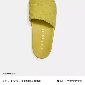 Coach size 10 slippers slide in terry cloth